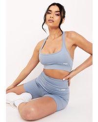 Missy Empire - Missy Sport Back Detail Gym Crop Top - Lyst