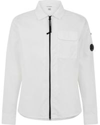 C.P. Company - Gabardine Lens Cotton Long Sleeve Overshirt - Lyst