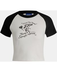 HUGO - Deer Print Baby Tee - Lyst
