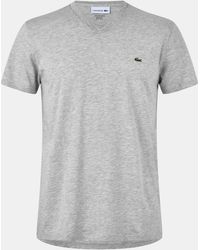 Lacoste - V Neck T-Shirt - Lyst