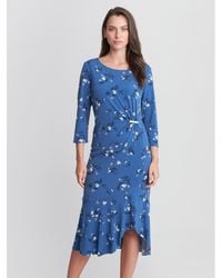 Gina Bacconi - Betty Jersey Dress With Trim - Lyst