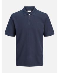 Jack & Jones - Jack Austin Zip Polo Plus Size - Lyst