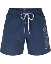 BOSS - Swim Shorts With Logo Detail (Stormfish) - Lyst