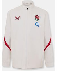 Castore - Rose Anthem England Rugby 2025 Long Sleeve Full Zip Jacket - Lyst