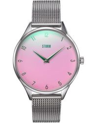 Storm - Reli Silver Pink Stainless Steel Fashion Watch - Lyst