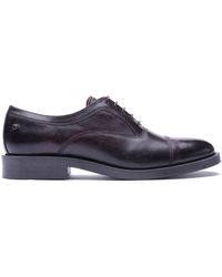 Base London - Roma Leather Toe Cap Oxford Shoes - Lyst