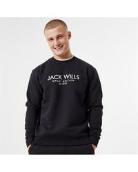 Jack Wills - Belvue Graphic Logo Crew Neck Sweatshirt - Lyst