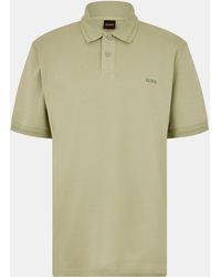BOSS - Peinterlock Short-Sleeve Polo Shirt - Lyst