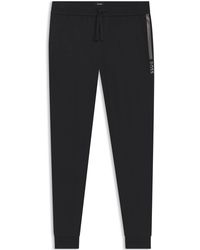 BOSS - Logo Tapered Jogging Bottoms - Lyst
