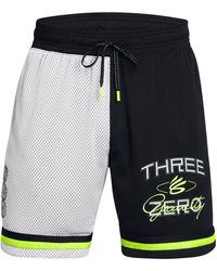 Under Armour - S Curry Statement Shorts Adults Grey/black/yellow M - Lyst