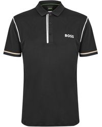 BOSS - Short Sleeve Polo Shirt With Logo Detail (Paddytech Goc) - Lyst