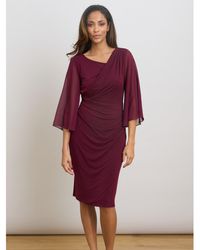 Gina Bacconi - Jo Draped Jersey Dress - Lyst