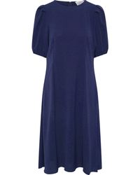 Gina Bacconi - Flora Puff Sleeve Midi Dress - Lyst