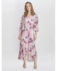 Gina Bacconi - Nadia Midi Chiffon Dress And Jacket - Lyst