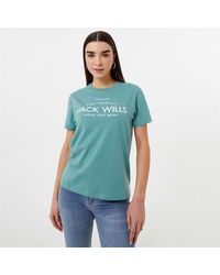 Jack Wills - Forstal Boyfriend Logo T-shirt - Lyst