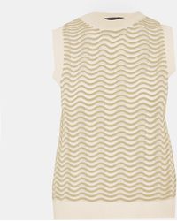 French Connection - London Knitted Sweater Vest - Lyst