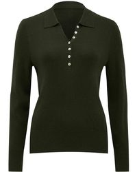 Forever New - Olive Button Through Polo Jumper - Lyst