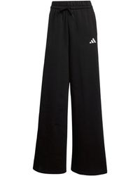adidas - Essentials Wide Leg Fleece Pant - Lyst