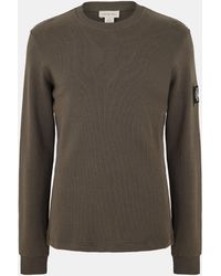 Calvin Klein - Waffle Long Sleeve Top - Lyst