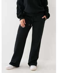 TRUE RELIGION - Open Hem Fleece Joggers - Lyst