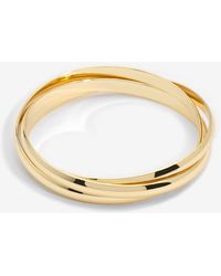 Jon Richard - Plated Interlock Bangles - Lyst