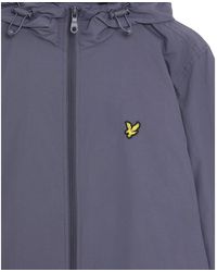 Lyle & Scott - Zip Through Cotton Wind Resistant Long Sleeve Hooded Rain Anorak - Lyst