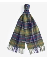 Barbour - Tartan Wool Cashmere Scarf - Lyst