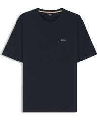 BOSS - Bodywear Waffle T-Shirt With Structured Design - Lyst
