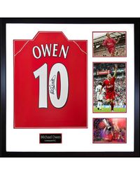 The Fan Cave - Michael Owen Signed Liverpool Shirt Elite Frame - Lyst