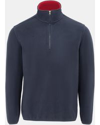Donnay - Quarter Zip Fleece Jacket - Lyst