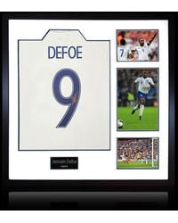 The Fan Cave - Jermain Defoe Signed England Shirt Elite Frame - Lyst