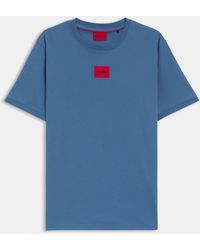 HUGO - Diragolino Contemporary T-Shirt With Logo Detail - Lyst