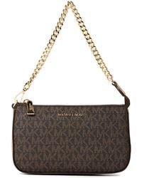 MICHAEL Michael Kors - Jet Set Signature Chain Clutch Bag - Lyst