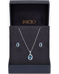 Inicio - Sterling Plated Bezel Set - Lyst
