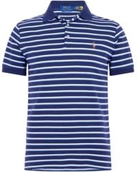Polo Ralph Lauren - Pima Cotton Stripe Tailored Fit Short Sleeve Shirt - Lyst