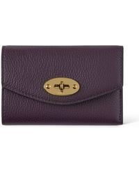 Mulberry - Darley Folded Multi-Card Wallet Deep Aubergine - Lyst