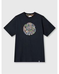 Pretty Green - Pg House Paisley Regular Fit T-Shirt - Lyst