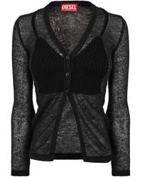 DIESEL - Arina Maglia Cardigan - Lyst