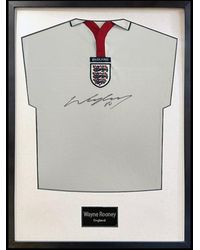 The Fan Cave - Wayne Rooney Signed England Shirt Standard Frame - Lyst