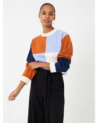 French Connection - High Waisted Wide Leg Loose Fit Palazzo Trousers - Lyst