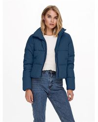 ONLY - Crop Puffer Jacket - Lyst