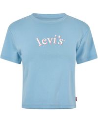 Levi's - Short Sleeve Boxy Western Criss Cross Baby Tee - Lyst