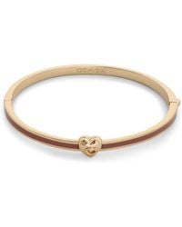 COACH - Heart Enamel Bangle - Lyst