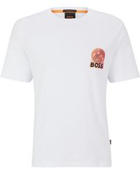 BOSS - Graphic Print T-shirt - Lyst