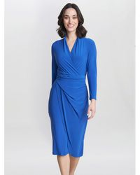 Gina Bacconi - Gloria Jersey Wrap Dress - Lyst