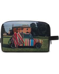 Paul Smith - Mini Print Leather Trim Washbag - Lyst