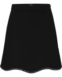 BOSS - Varewa Mini Skirt - Lyst