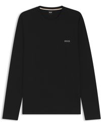 BOSS - Hugo Waffle Ls-Shirt 10269584 01 - Lyst