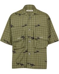 Undercover - Night Camo Short Sleeve Patterned Shirt - Lyst