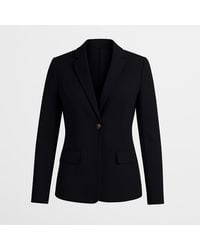I Saw It First - Crepe Button Long Sleeve Blazer - Lyst